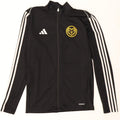 Adidas Męski Aeroready Slim Fit Dres Top Kurtka Mały Czarny Poliester