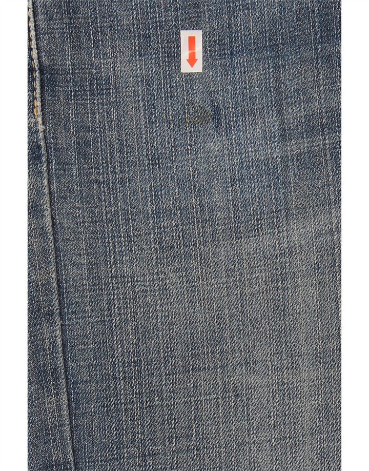 Męskie jeansy Levi's 505 o regularnym kroju W38 L32 Niebieska bawełna