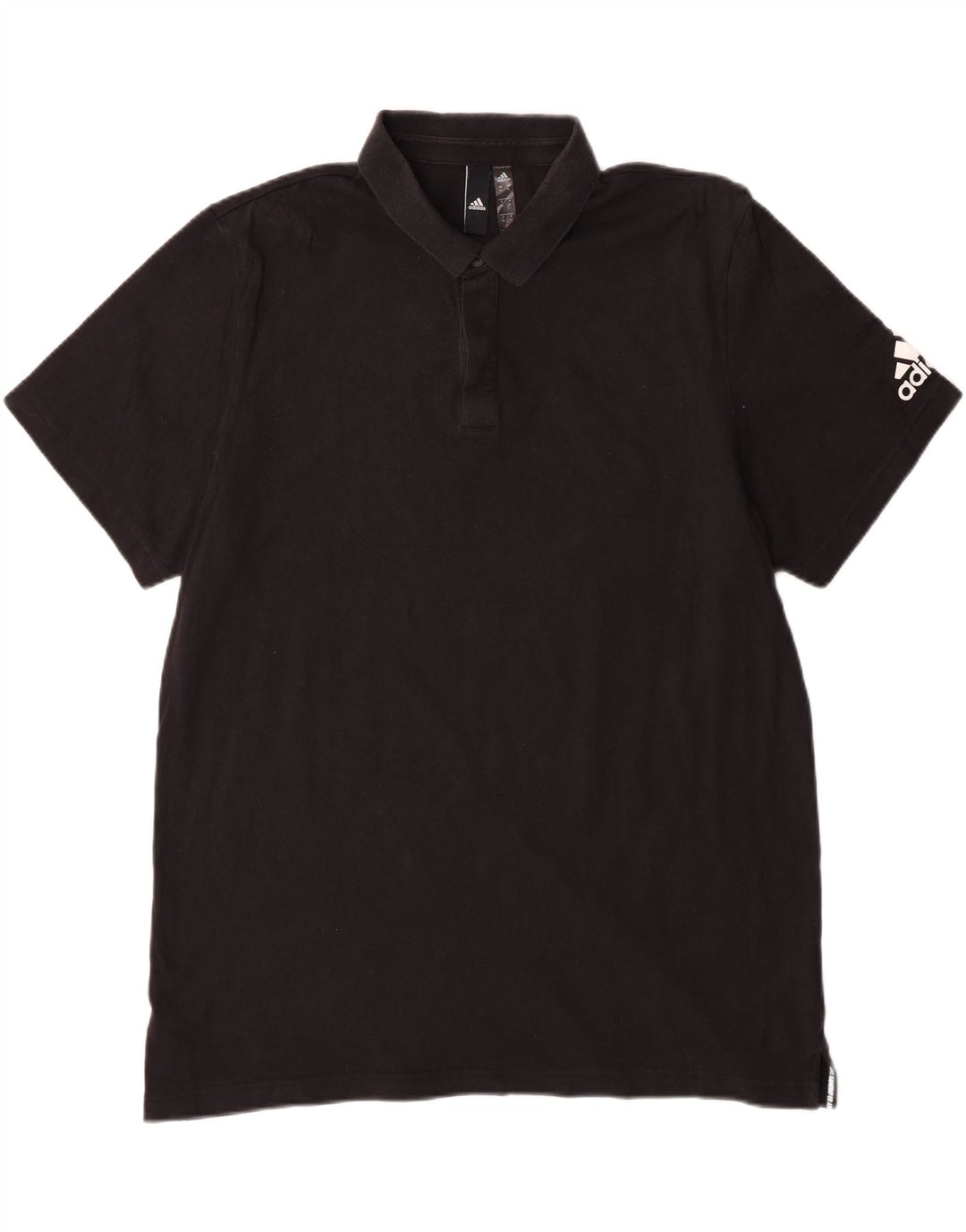 ADIDAS Mens Polo Shirt XL Black Cotton Vintage Adidas and Second-Hand Adidas from Messina Hembry 