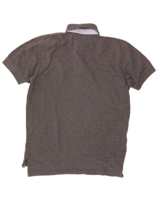 Męska koszulka polo Tommy Hilfiger, mała, szara, bawełniana