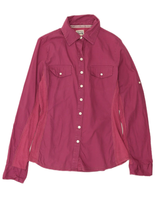 Koszula damska CONVERSE One Star UK 10, mała, różowa, bawełniana w bloki kolorów