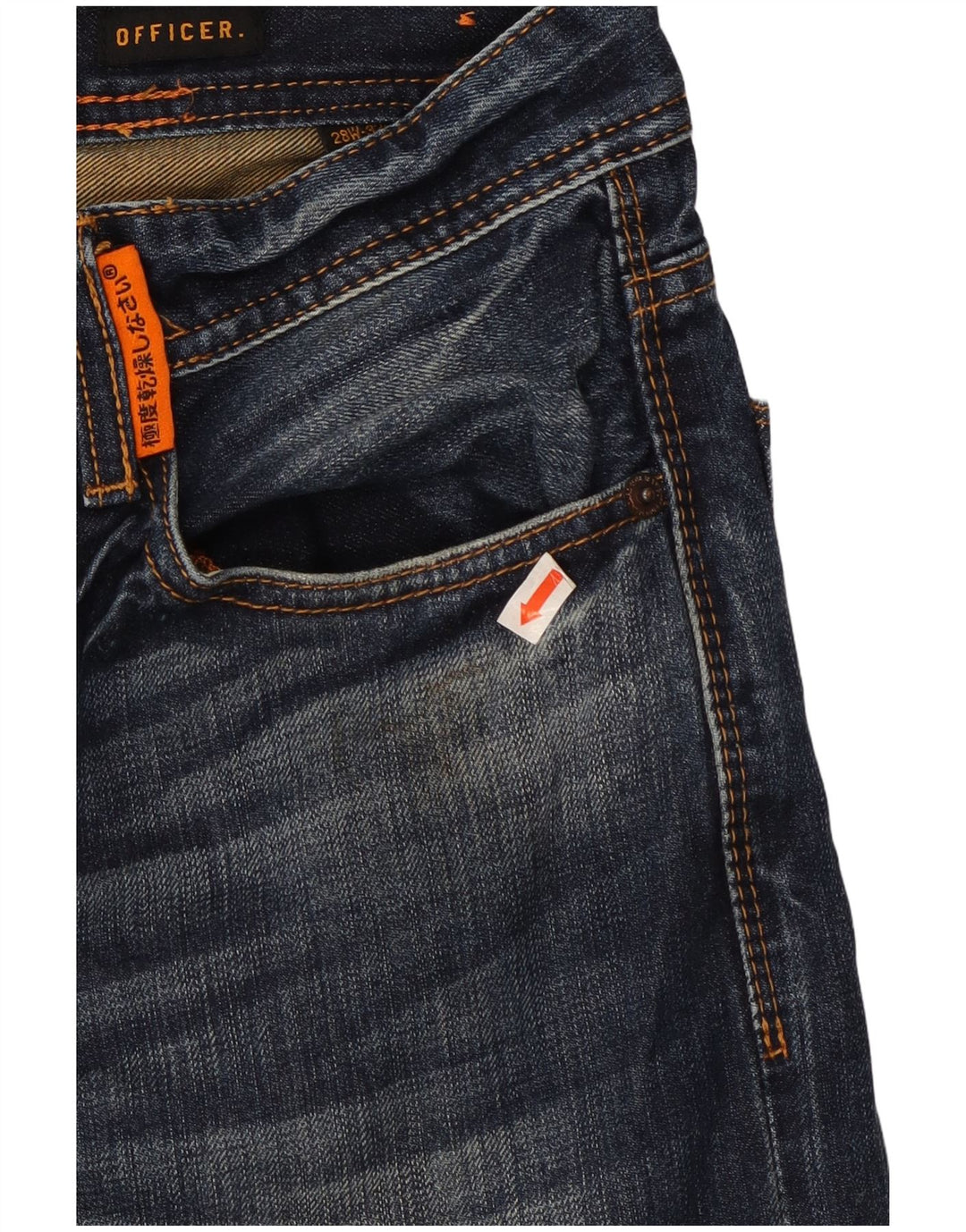 Męskie spodenki jeansowe SUPERDRY W28, małe, niebieskie, bawełniane