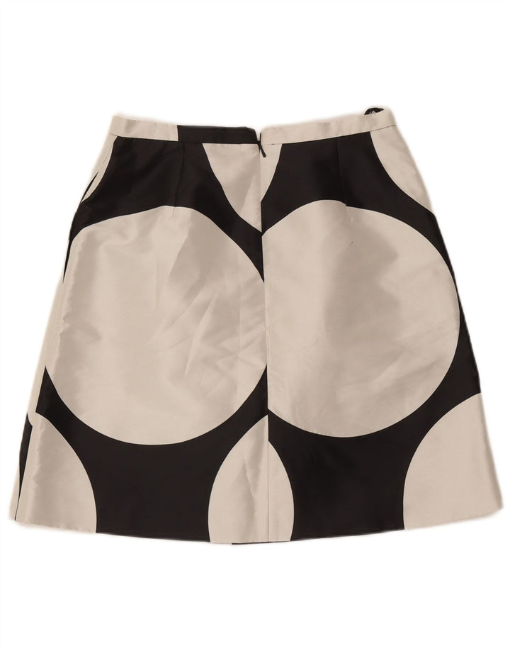 Damska spódnica w kształcie litery A Coast UK 12 Medium W30 Czarna geometryczna