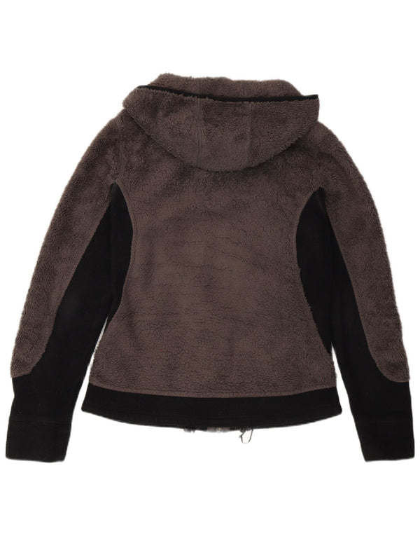 Damska kurtka polarowa z kapturem Jack Wolfskin UK 12/14 w kolorze średnioszarym