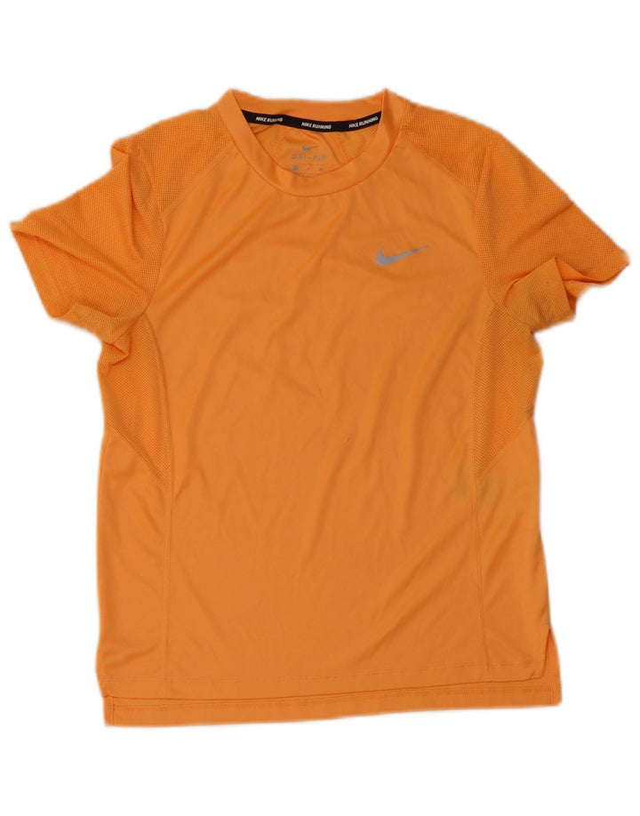 Damska koszulka Nike Dri Fit Top UK 10, mały, pomarańczowy poliester