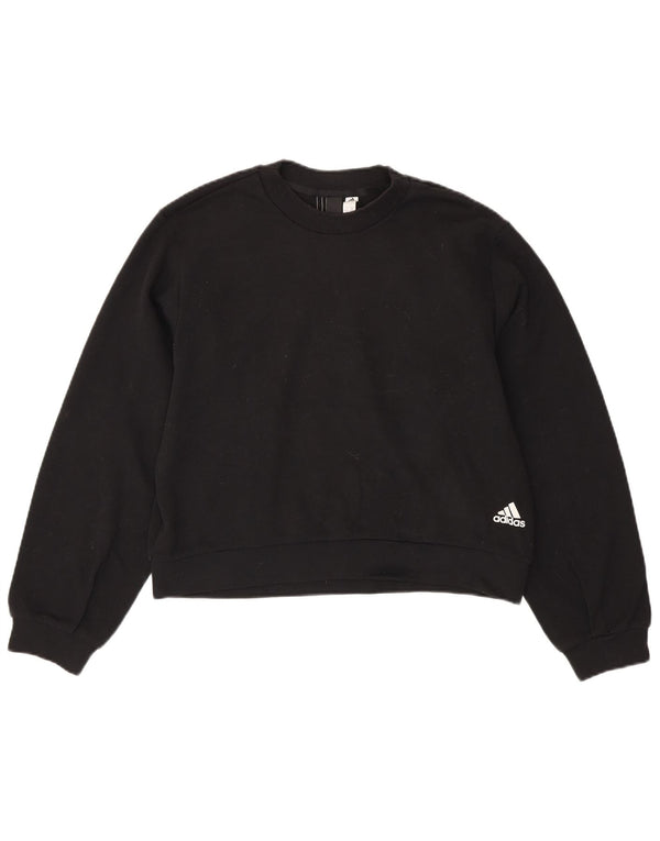 Damski sweter oversize ADIDAS Crop UK 8/10 Small Black