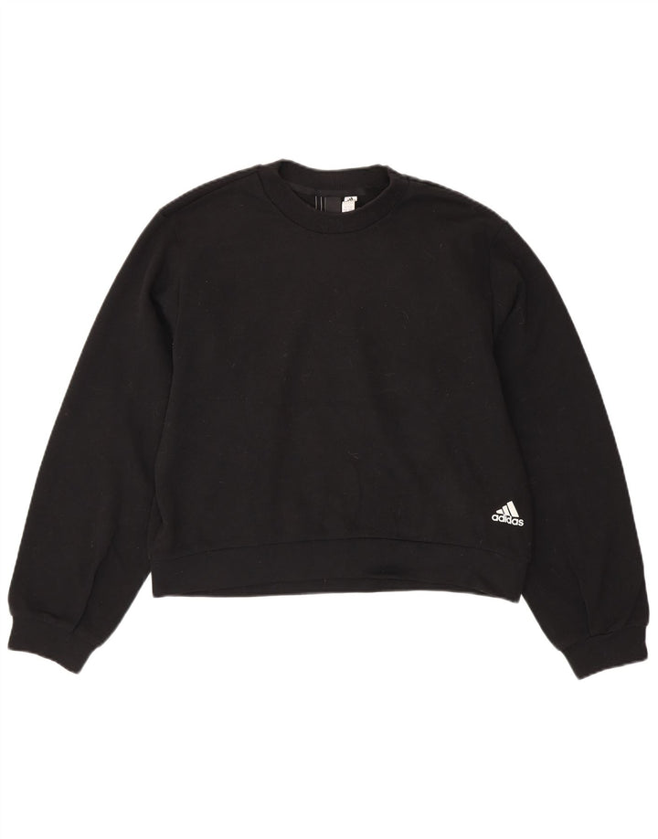 Damski sweter oversize ADIDAS Crop UK 8/10 Small Black
