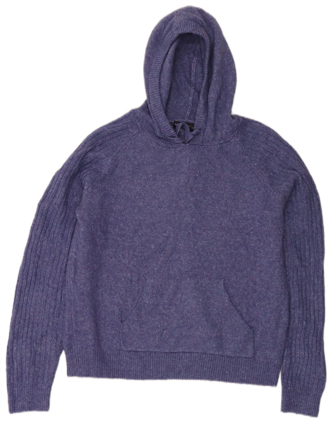 Damski sweter z kapturem Marks & Spencer UK 14, średni niebieski, nakrapiany