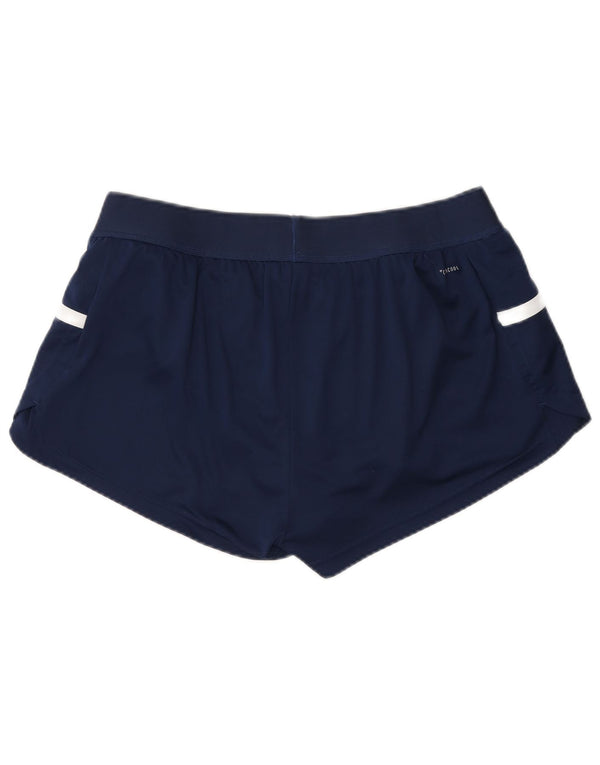 Damskie spodenki sportowe Adidas Climacool UK 16/18, duże, granatowe, z blokami kolorów