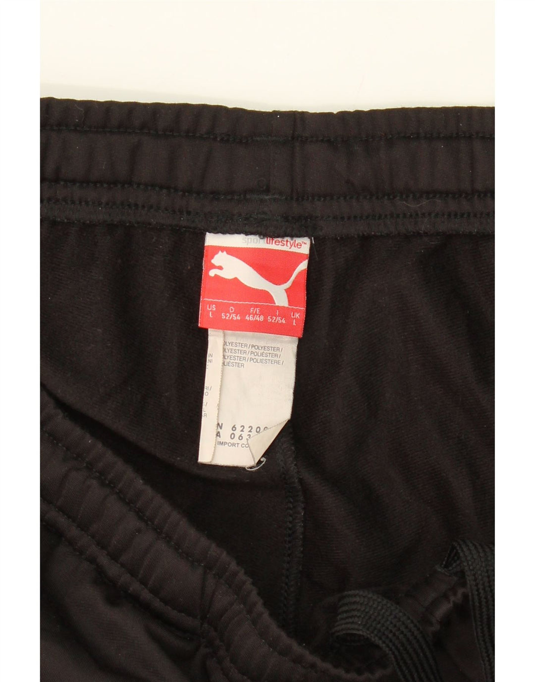 PUMA Mens Tracksuit Trousers Large  Black Polyester Vintage Puma and Second-Hand Puma from Messina Hembry 