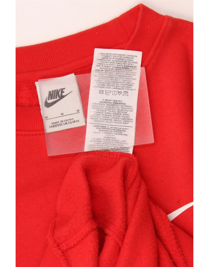 Męska bluza z grafiką Nike, bawełniana, w kolorze średnio czerwonym