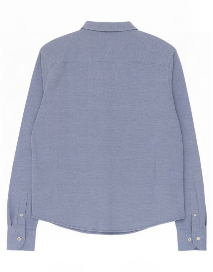 Koszula męska Massimo Dutti, duża, niebieska, bawełniana