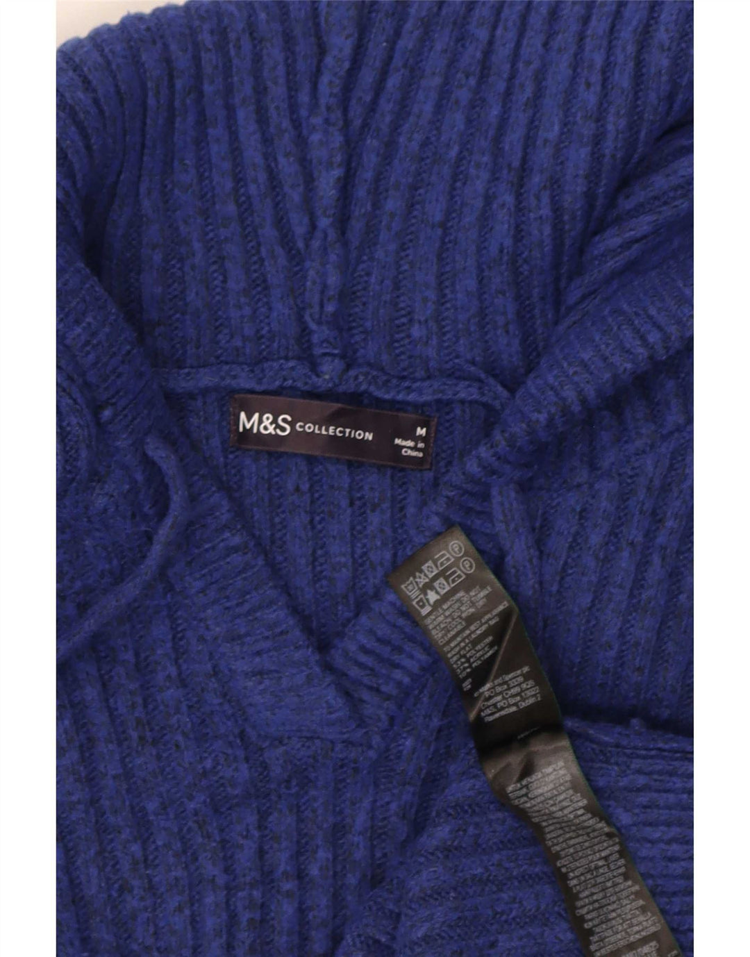 Damski sweter z kapturem Marks & Spencer UK 14, średni granatowy