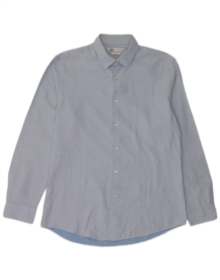 Koszula męska Zara Slim Fit XL niebieska