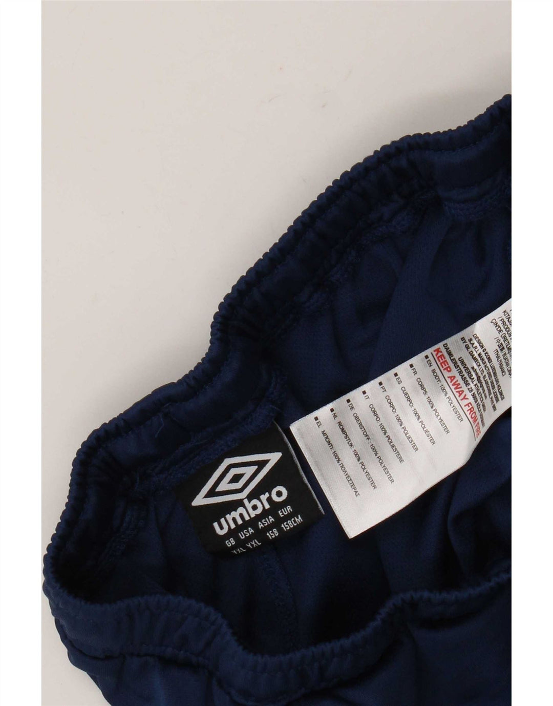 Spodenki sportowe dla chłopców Umbro 13-14 lat XL Niebieski poliester z blokami kolorów