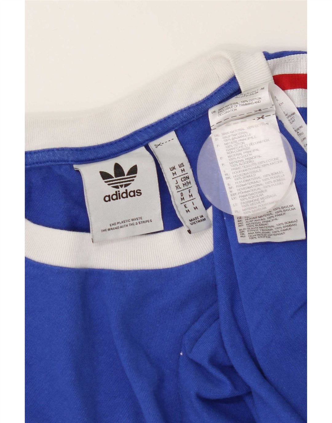 Adidas Męska koszulka Top Medium Blue Cotton