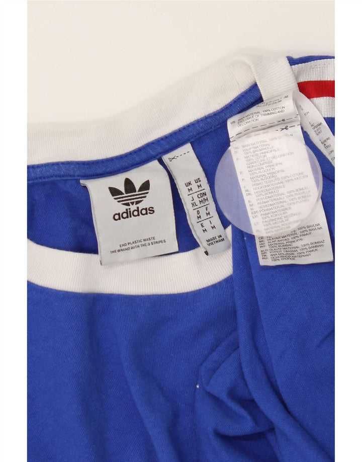 Adidas Męska koszulka Top Medium Blue Cotton