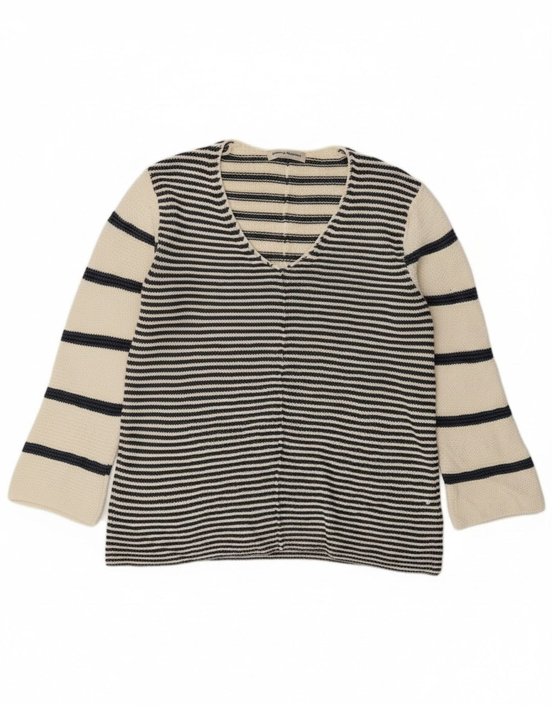 Sweter damski Tommy Bahama z dekoltem w kształcie litery V, UK 14, średni, złamany biały, morski