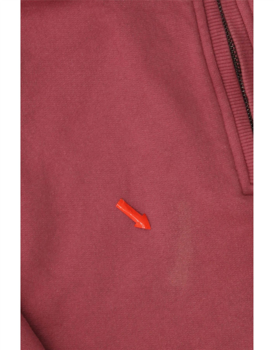 Crew Clothing Damska bluza z zamkiem błyskawicznym, średnioróżowa, bawełniana