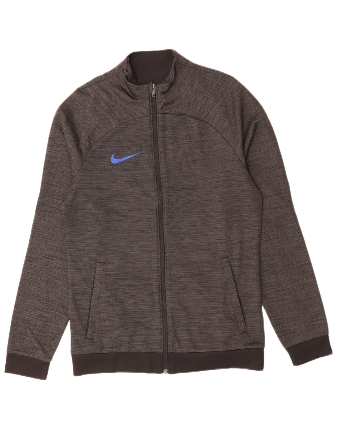 Męska kurtka dresowa NIKE Dri Fit, mała, szara, nakrapiana, poliester