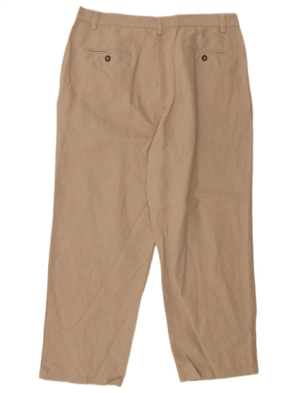 Spodnie Chino męskie EDDIE BAUER Pegged W36 L30 Beżowa pepitka lniana