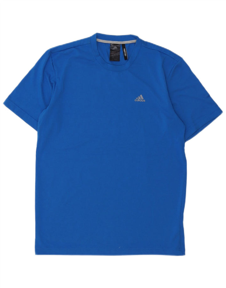 Adidas Męski T-shirt Climalite Top Mały Niebieski Poliester