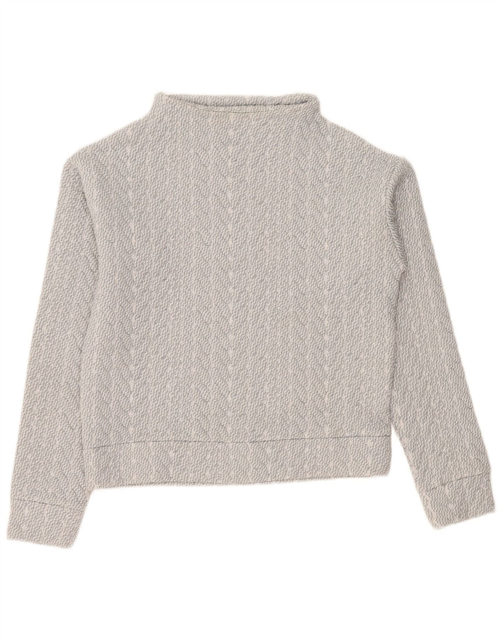 Damski sweter oversize Gap UK 6 XS, szary, poliestrowy w paski