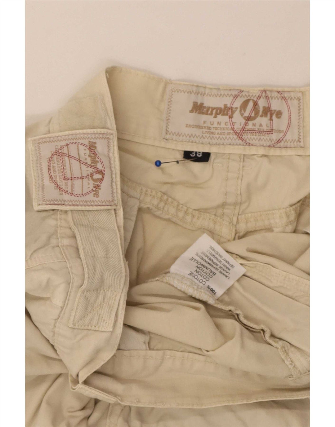 Męskie szorty cargo Murphy & Nye W38 XL, beżowa bawełna