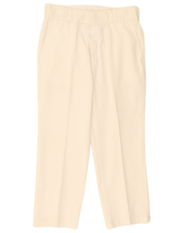Spodnie damskie Dickies Straight Chino W34 L26 Biały poliester