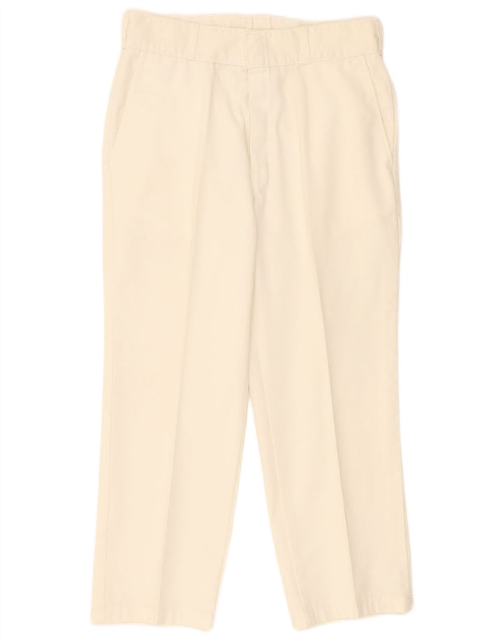 Spodnie damskie Dickies Straight Chino W34 L26 Biały poliester