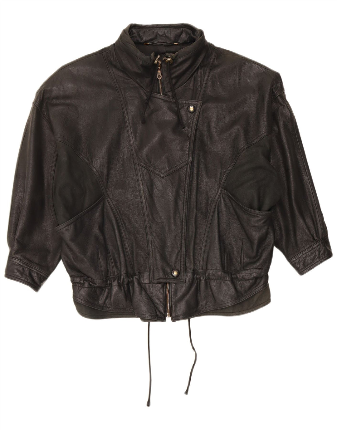 Nowa szybka damska kurtka skórzana oversize IT 44 Medium Black
