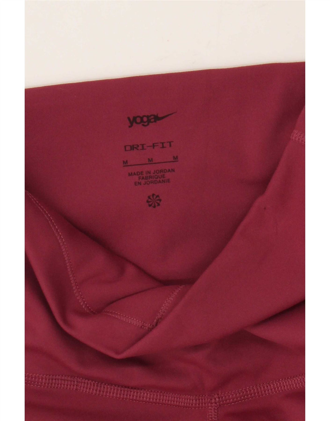 Damskie legginsy do jogi Nike UK 12, średni burgund