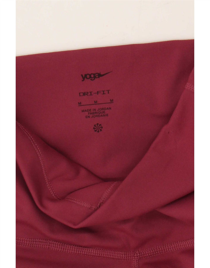 Damskie legginsy do jogi Nike UK 12, średni burgund