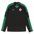 Męska koszulka do irlandzkiej piłki nożnej Adidas z długim rękawem, średni czarny poliester