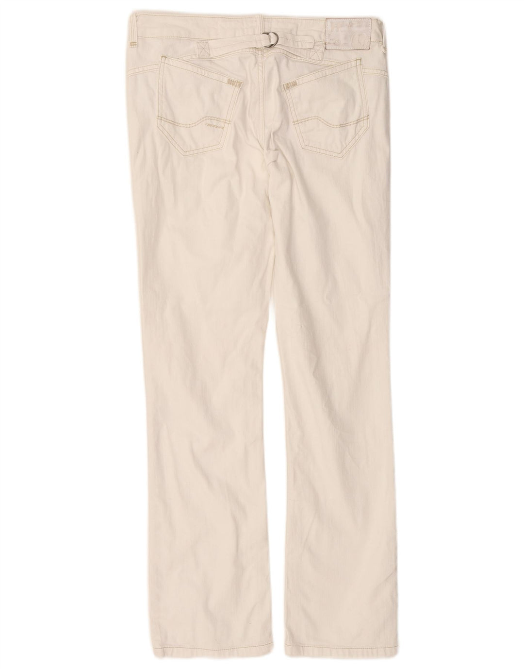 Damskie proste dżinsy FAT FACE z niską talią UK 12 średnie W32 L31 białe