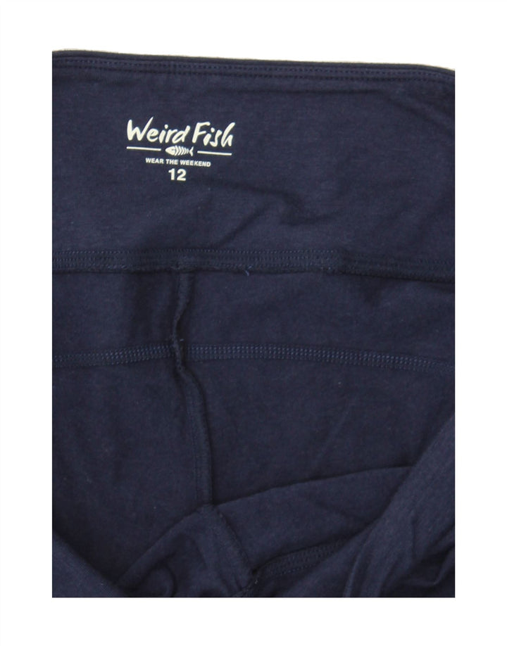 WEIRD FISH Womens Leggings UK 12 Medium Navy Blue Viscose Vintage Weird Fish and Second-Hand Weird Fish from Messina Hembry 