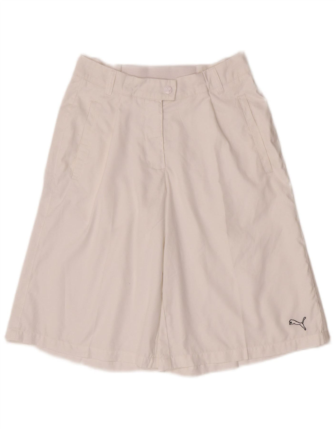 Damskie bermudy Puma o luźnym kroju UK 10 Small W27 Biały poliester
