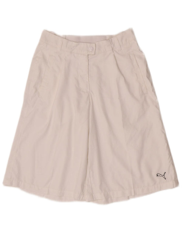Damskie bermudy Puma o luźnym kroju UK 10 Small W27 Biały poliester