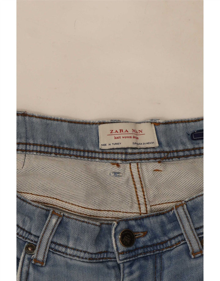 Męskie jeansy Zara Slim EU 40 Medium W31 L31 Niebieskie