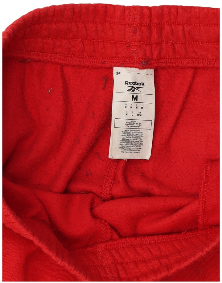 Męskie spodnie dresowe Reebok Joggers, średnia czerwona bawełna