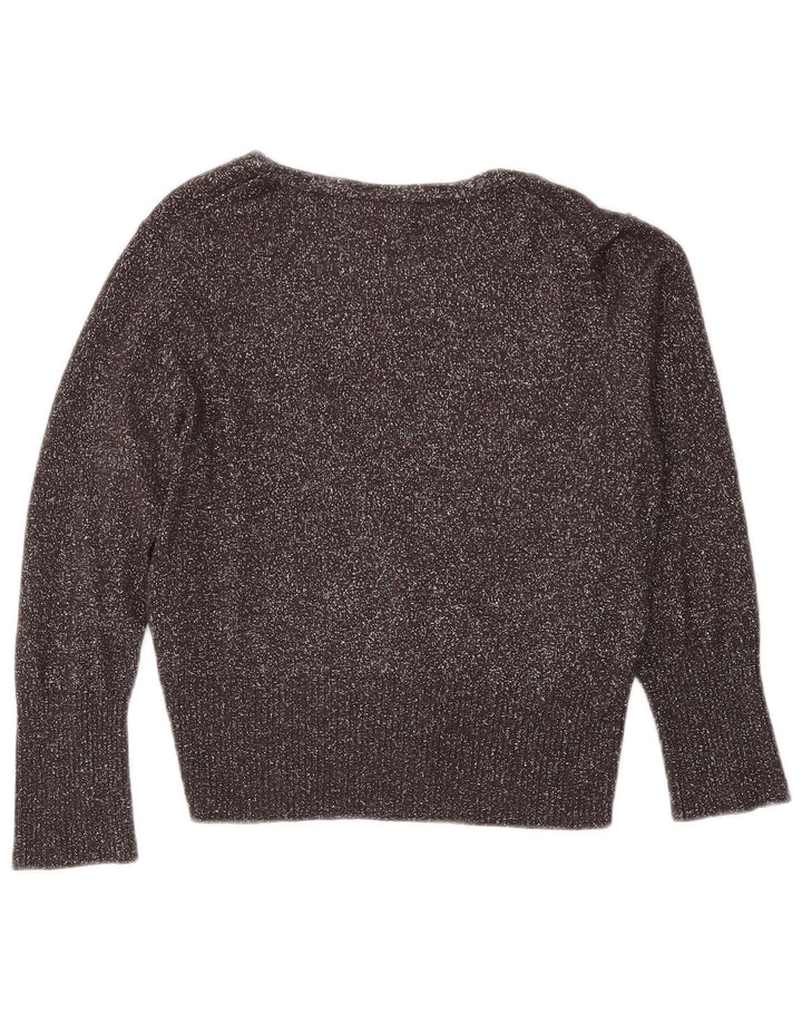 Sweter damski Oasis Crop Cardigan UK 12 Średni szary, nakrapiany wiskoza
