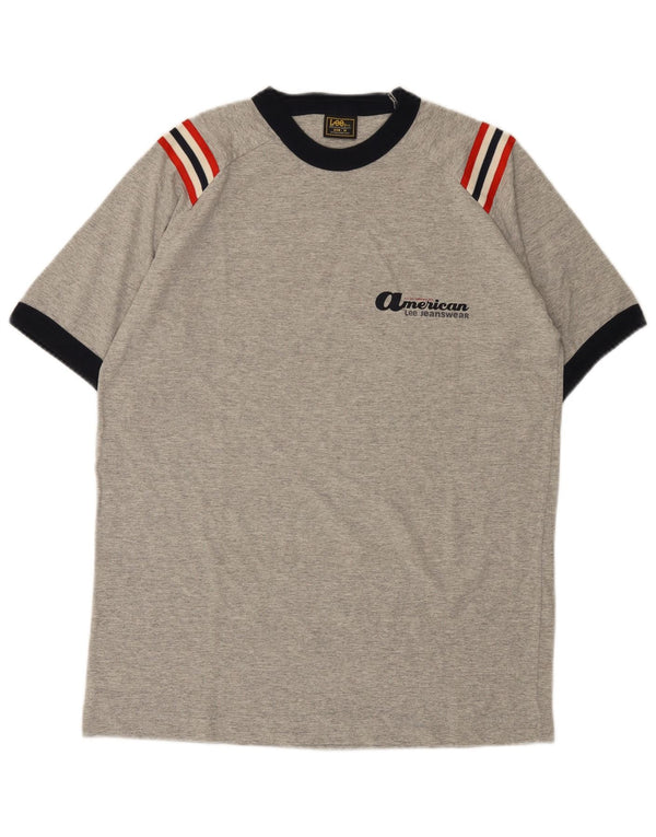 T-shirt męski Lee, średni szary, bawełniany