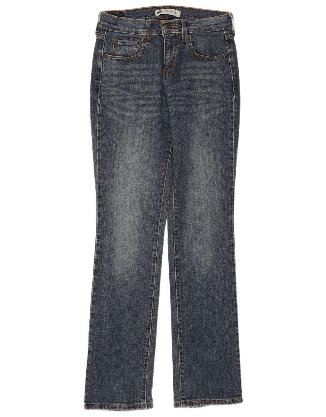 Damskie jeansy LEVI'S 505 Straight US 2 XS W25 L31 Niebieskie bawełniane