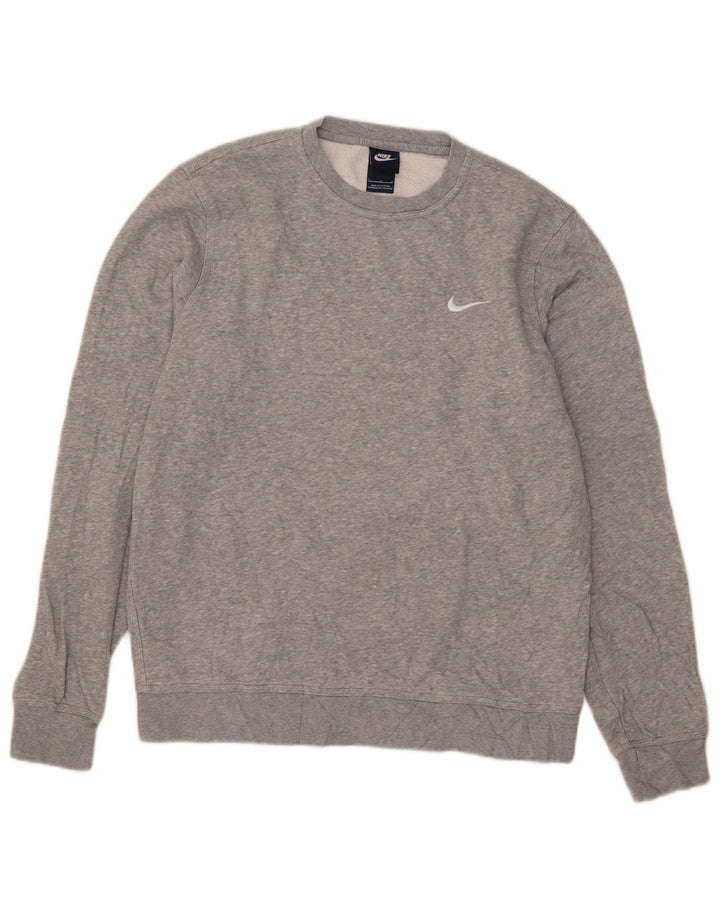 Męska bluza dresowa Nike, duża, szara, nakrapiana bawełna