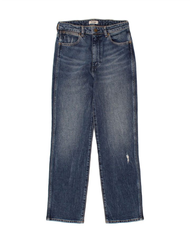 WRANGLER Womens Retro Straight Jeans W30 L27 Blue Cotton Vintage Wrangler and Second-Hand Wrangler from Messina Hembry 