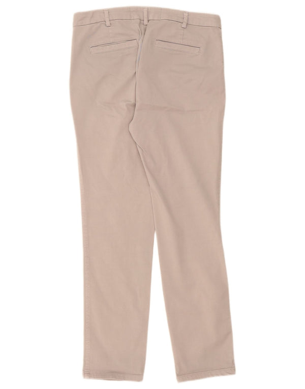 Spodnie damskie Benetton Slim Chino UK 10 Small W32 L29 Szara bawełna