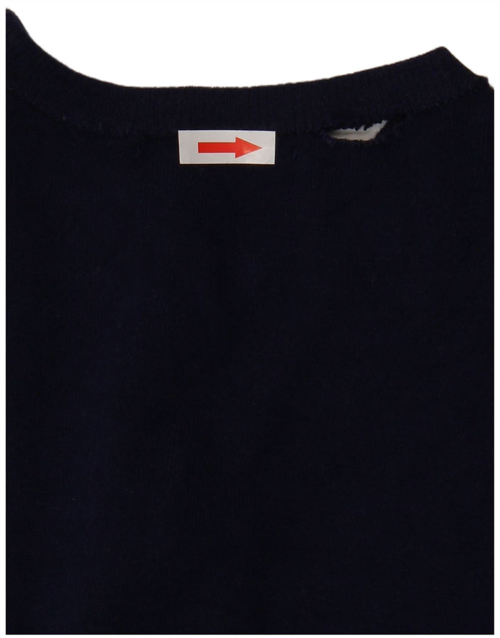 Sweter damski ZARA rozpinany UK 12 średni granatowy