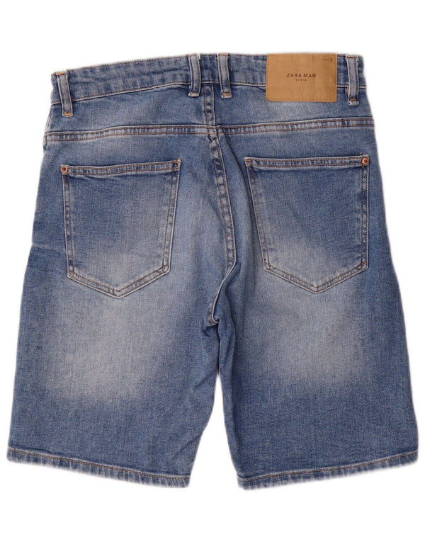 Męskie spodenki jeansowe Zara EU 40 Medium W31, niebieska bawełna