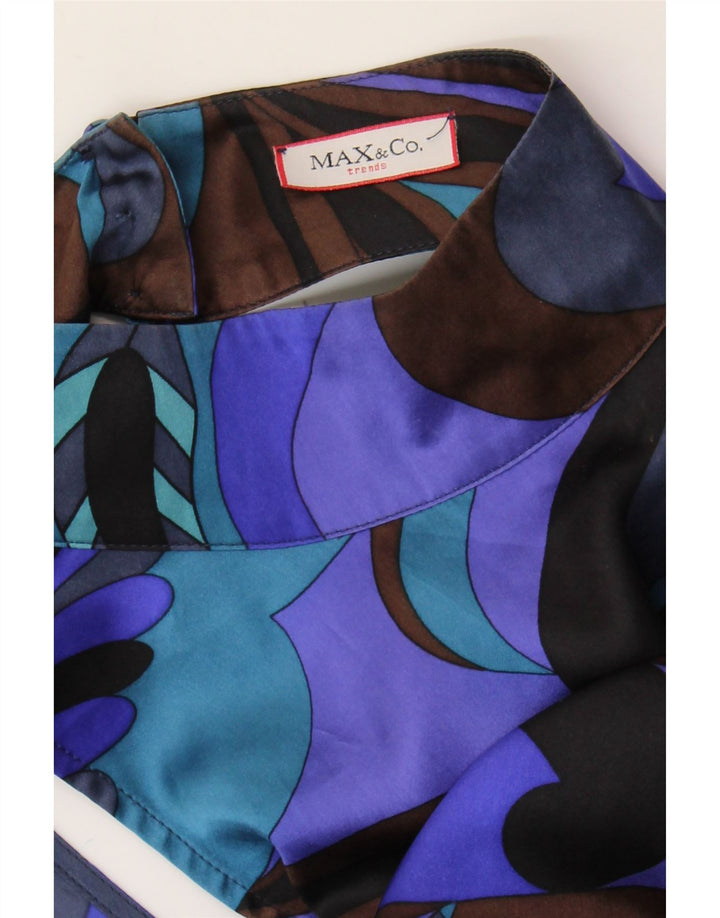 Damska sukienka płaszczowa Max & Co. w abstrakcyjny wzór UK 12, średni fiolet