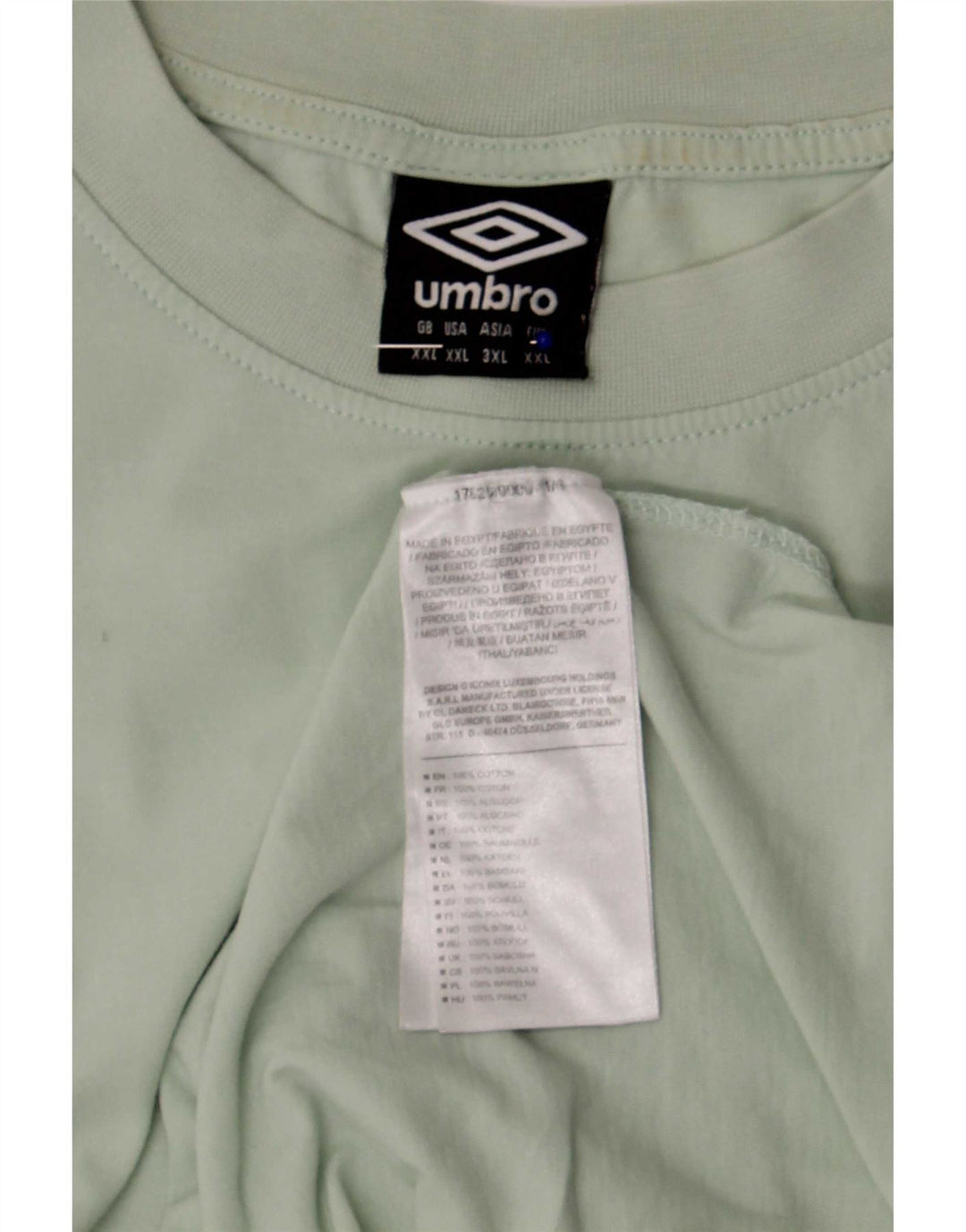 T-shirt męski Umbro Top 2XL, zielony, bawełniany
